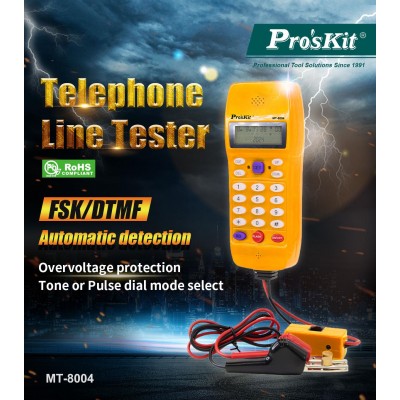 MT-8004 Teléfono Comprobador para Pruebas de líneas telefónicas de Proskit