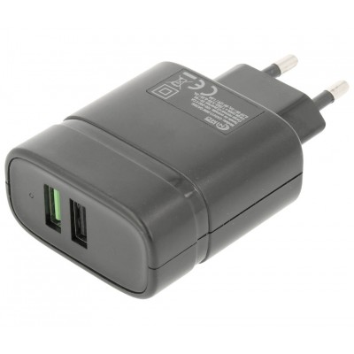 Cargador USB-A x2 Power Delivery 2 puertos - CAR413