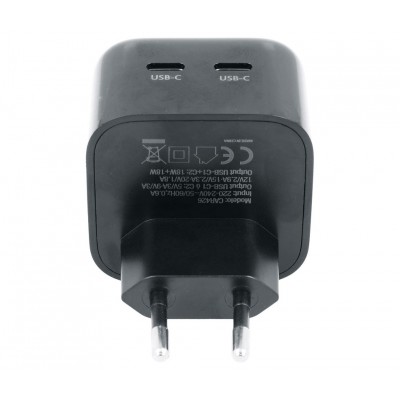 Cargador rápido USB Tipo-C x 2 Power Delivery 36W - CAR426