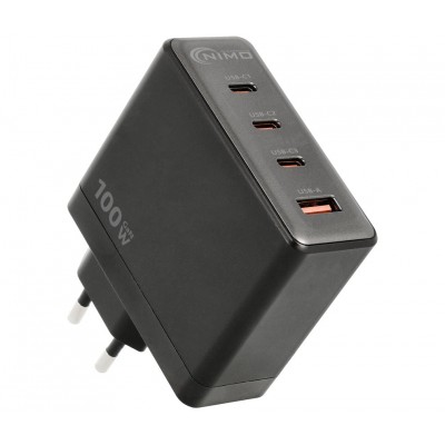 CAR429 - Cargador rápido 3xUSB Tipo-C + USB-A PD 100W GaN