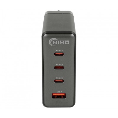 CAR429 - Cargador rápido 3xUSB Tipo-C + USB-A PD 100W GaN