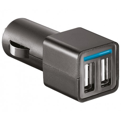 Cargador de coche para tablets y móviles 12V / 2USB x 2,4A - CAR227N
