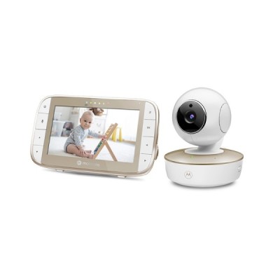 Vigila bebes con Cámara - Visión Nocturna - Bidireccional - Pantalla 5" - Sensor de Temperatura - Motorola Nursery VM50G