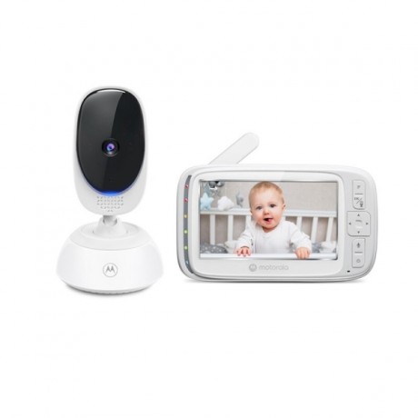 Vigila bebes con Cámara - Sonidos de nanas - Bidireccional - Pantalla 5" - Sensor de Temperatura - Motorola Nursery VM75