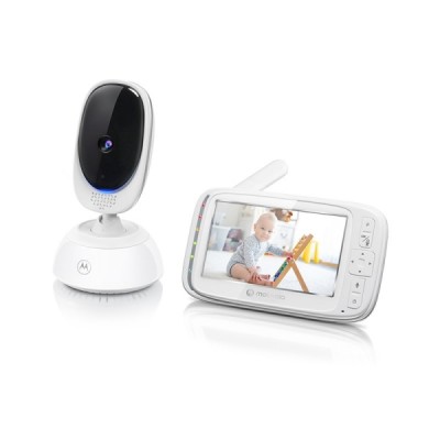 Vigila bebes con Cámara - Sonidos de nanas - Bidireccional - Pantalla 5" - Sensor de Temperatura - Motorola Nursery VM75
