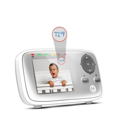 Vigila bebes con Cámara - Alcance hasta 300m - Bidireccional - Pantalla 2,8" - Sensor de Temperatura - Motorola Nursery VM483