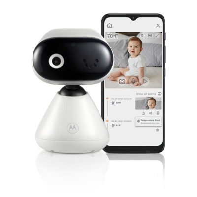 Vigila bebes con Cámara - Conexión WIFI - Pantalla 5" - 1080p - Sensor de Temperatura - Motorola Nursery PIP1000