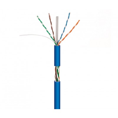 WIR9063C-305 - Cable datos U/UTP CU Cat.6 AWG23 LSZH int., azul 305m