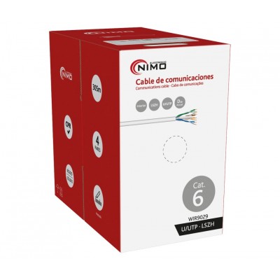 Cable para Datos Cat.6 UTP rígido interior AGW LSZH 305m Caja - WIR9029
