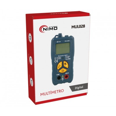 MUL028 - Multímetro digital automático de bolsillo CAT.III 600V