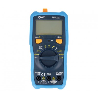 MUL027 - Multímetro digital auto rango True RMS CAT.III 600V
