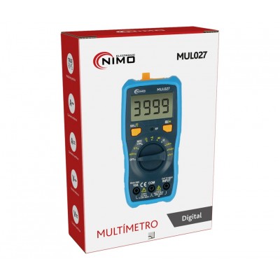 MUL027 - Multímetro digital auto rango True RMS CAT.III 600V