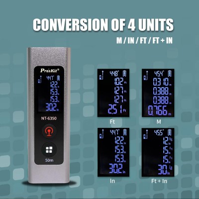 NT-6350 - Medidor de distancia láser hasta 50m de Proskit