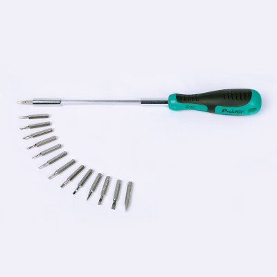 SD-9804 Juego-Estuche de Destornillador con 14 puntas de precisión intercambiables de Proskit