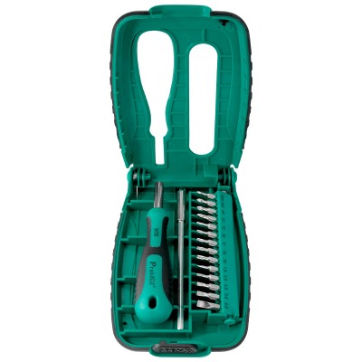SD-9804 Juego-Estuche de Destornillador con 14 puntas de precisión intercambiables de Proskit