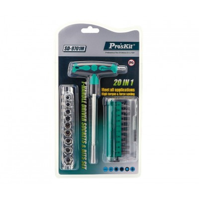 SD-9701M Juego-Estuche de destornilladores y llaves de tubo (21) de Proskit