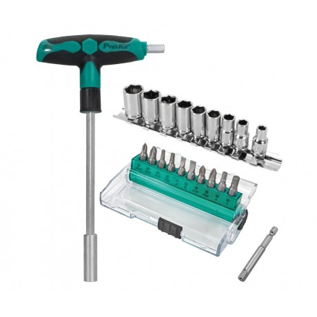 SD-9701M Juego-Estuche de destornilladores y llaves de tubo (21) de Proskit