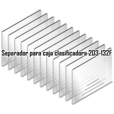 503-132F-D10 Separador para caja clasificadora 203-132F de Proskit (6 unidades - 60 separadores)