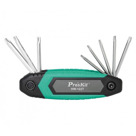Juego de 8 llaves Torx hueco de mano de Proskit - HW-122T