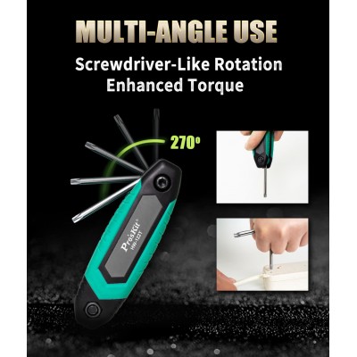 Juego de 8 llaves Torx hueco de mano de Proskit - HW-122T