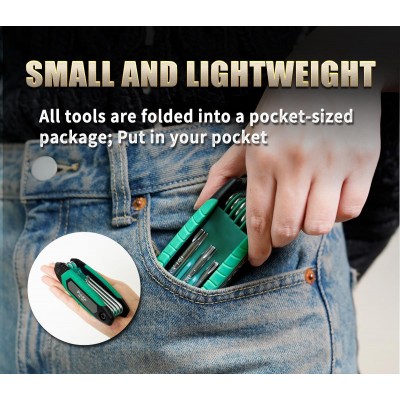 Juego de 8 llaves Torx hueco de mano de Proskit - HW-122T