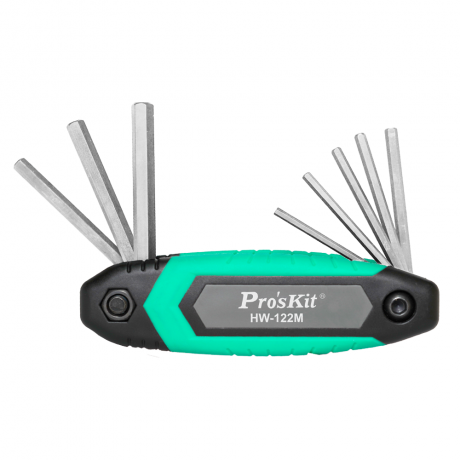 Juego de 8 llaves hexagonales de mano de Proskit - HW-122M