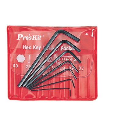 Juego de llaves allen hexagonales de Proskit - 8PK-022