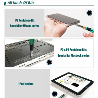 SD-9828 Juego de destornilladores de precisión profesional con 58pcs de Proskit