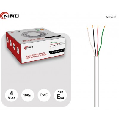 Manguera de cables en CCA para alarma y portero con CPR - WIR9085