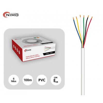 Manguera de cables en CCA para alarma y portero con CPR - WIR9086