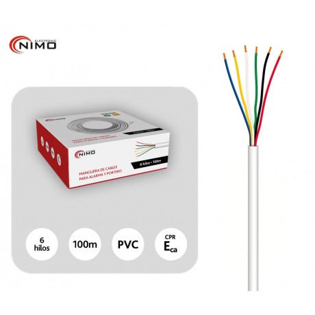 Manguera de cables en CCA para alarma y portero con CPR - WIR9086