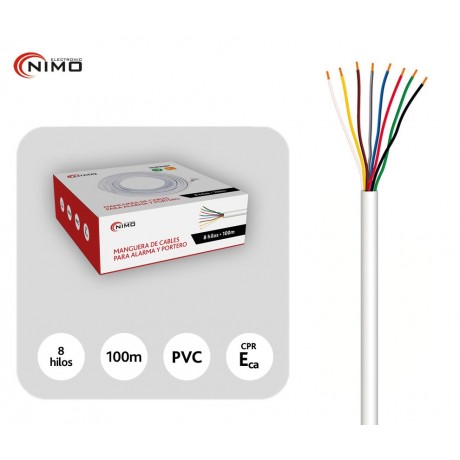 Manguera de cables en CCA para alarma y portero con CPR - WIR9087