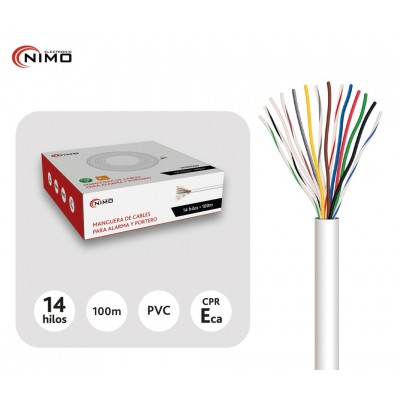 Manguera de cables en CCA para alarma y portero con CPR - WIR9100