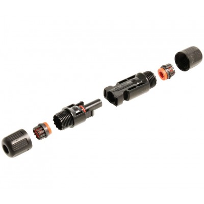 PV-HAO 01 Conector MC4 macho-hembra para conexionado de placas solares (Bolsa 10 unidades)