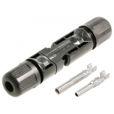PV-HAO 01 Conector MC4 macho-hembra para conexionado de placas solares (Bolsa 10 unidades)