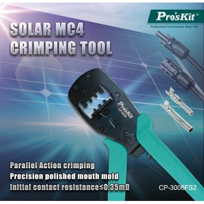 CP-3006FS2 Crimpadora para Conector Placas Solares MC4