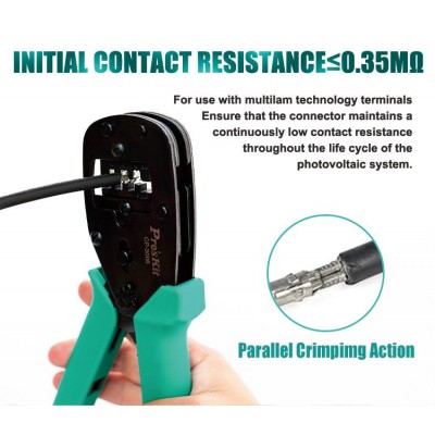 CP-3006FS2 Crimpadora para Conector Placas Solares MC4