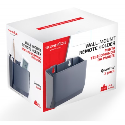 Soporte de pared para mandos a distancia (caja de 2 unidades) Soporte de pared para mandos a distancia (caja de 2 unidades)