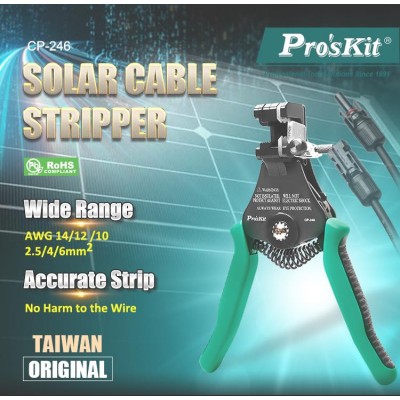 CP-246 Mordaza Pelacables para Cable Placa Solar