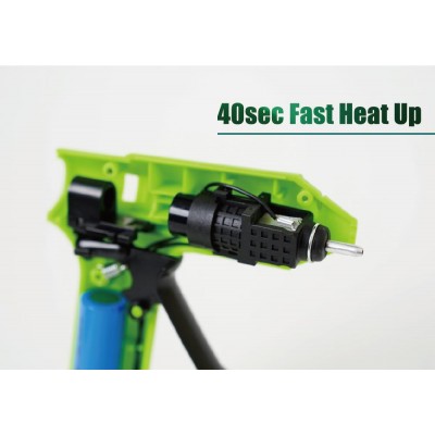 GK-366U Pistola de pegamento por fusión con batería de Li-ion 3,7V/2000mAh de Proskit