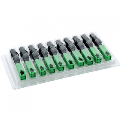 CON980 - Conector rápido fibra óptica SC/APC (10 unidades)