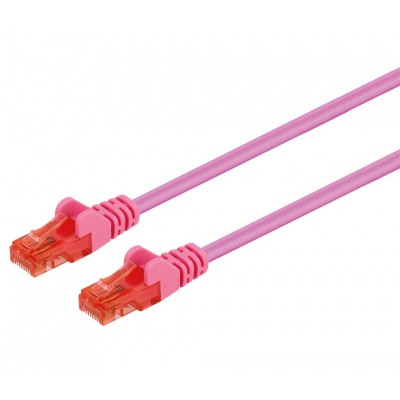 Conexión UTP Cat.6 RJ45 macho - macho 0.25m Colores