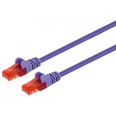 Conexión UTP Cat.6 RJ45 macho - macho 0.25m Colores