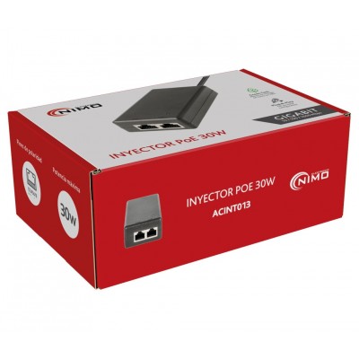 Inyector PoE+ de 30W -  ACINT013