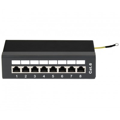 Caja de conexión RJ45 Cat.6, 8 puertos - BOX056