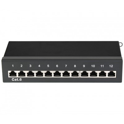 Caja de conexión RJ45 Cat.6, 12 puertos - BOX057