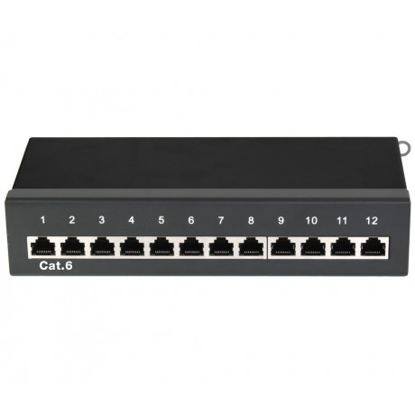 Caja de conexión RJ45 Cat.6, 12 puertos - BOX057