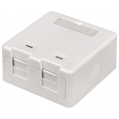 Caja para conexiones Keystone 2 puertos - BOX065