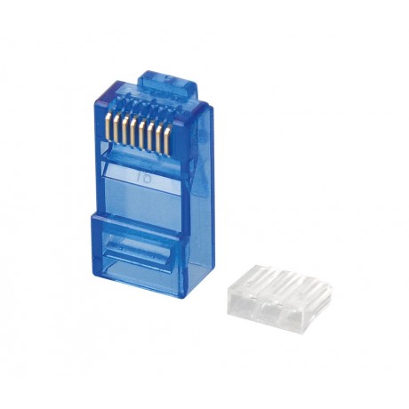 Conector modular RJ45 para datos UTP Cat.6 ,(Bolsa 100 unidades),CON045