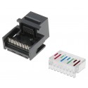 Conector Keystone RJ45 Cat.5e UTP hembra,  (Bolsa 10 unidades) - CON074
